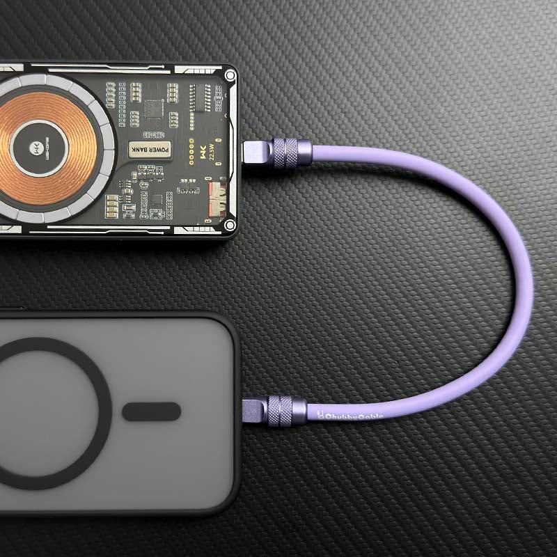 "Cute Anodized" Power Bank Friendly Cable C+Lightning