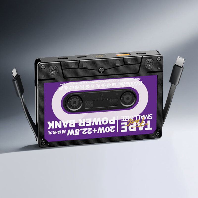 "Cyber" 10000mAh 27W Fast Charging Tape-Style Power Bank