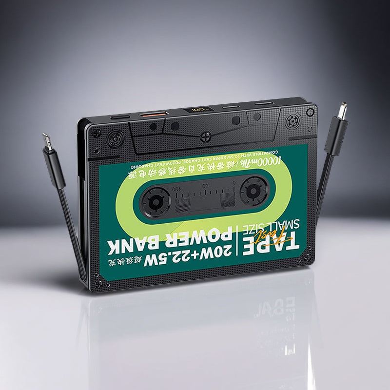 "Cyber" 10000mAh 27W Fast Charging Tape-Style Power Bank