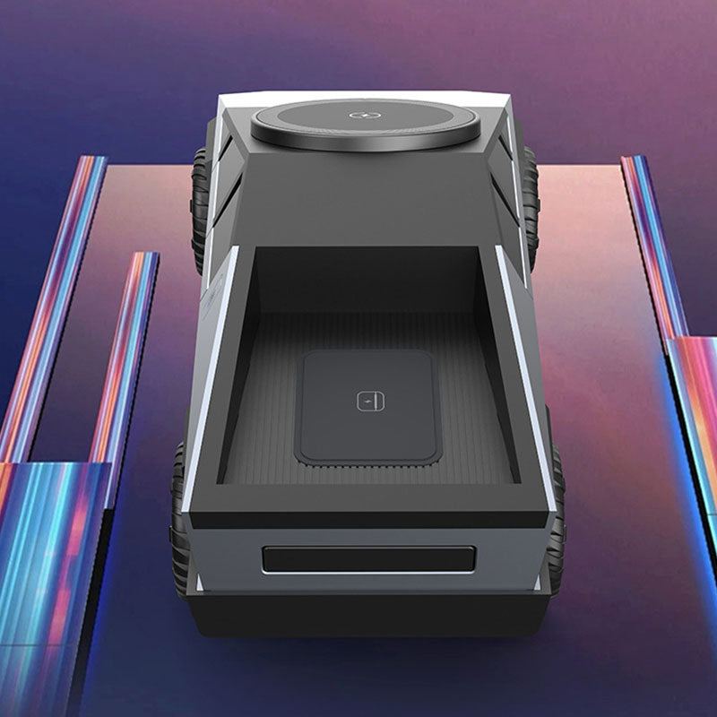 ‌"CyberTrio" Magnetic 3-in-1 Fast Wireless Charging Station‌ With Mood Light‌