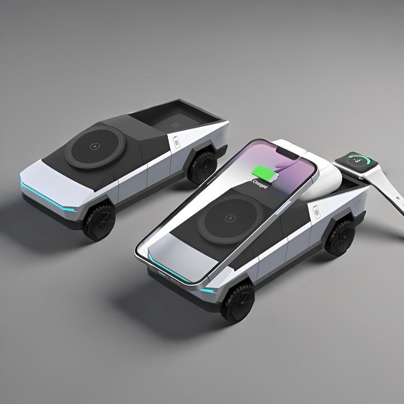 ‌"CyberTrio" Magnetic 3-in-1 Fast Wireless Charging Station‌ With Mood Light‌