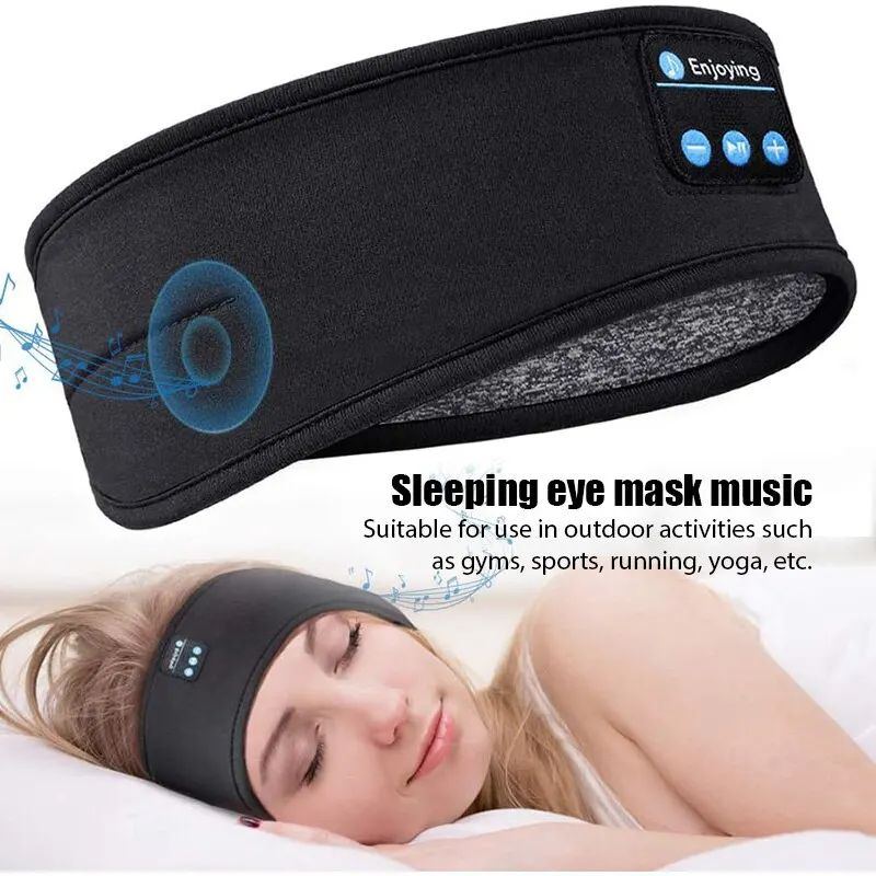 Elastic Wireless Music Headset & Sleeping Eye Mask