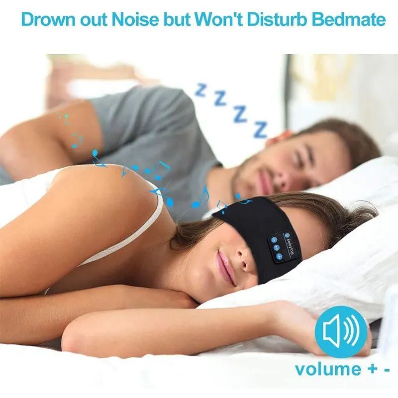 Elastic Wireless Music Headset & Sleeping Eye Mask