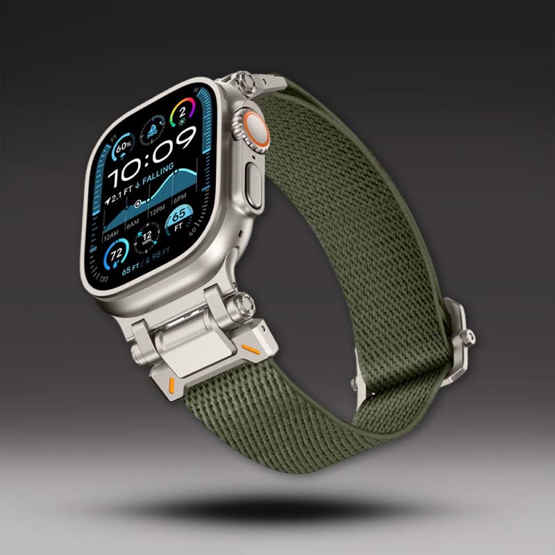Explorer Nylon Band for Apple Watch with Metal Connectors