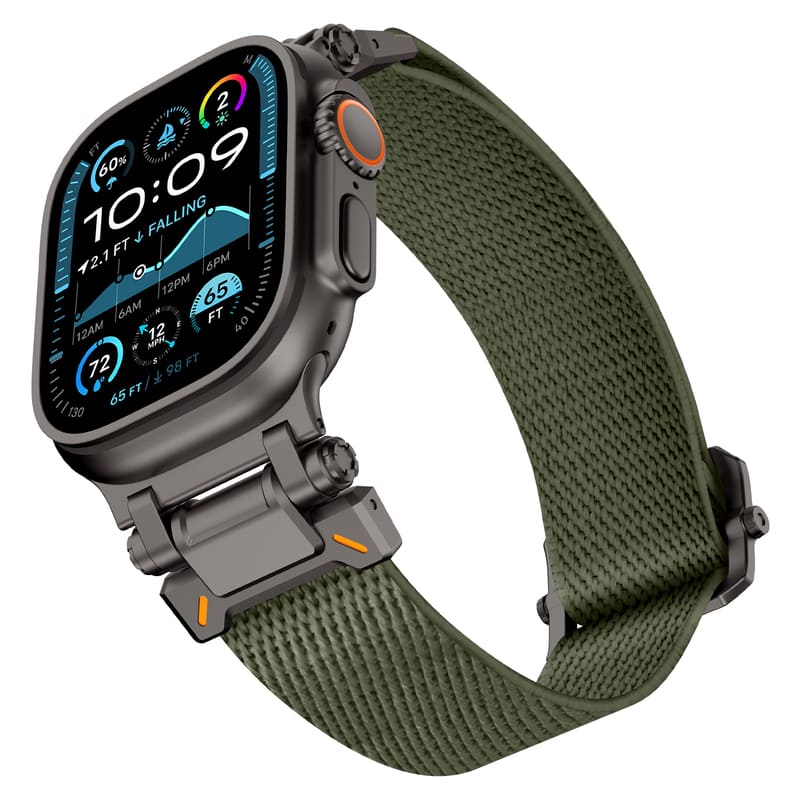 Explorer Nylon Band for Apple Watch with Metal Connectors