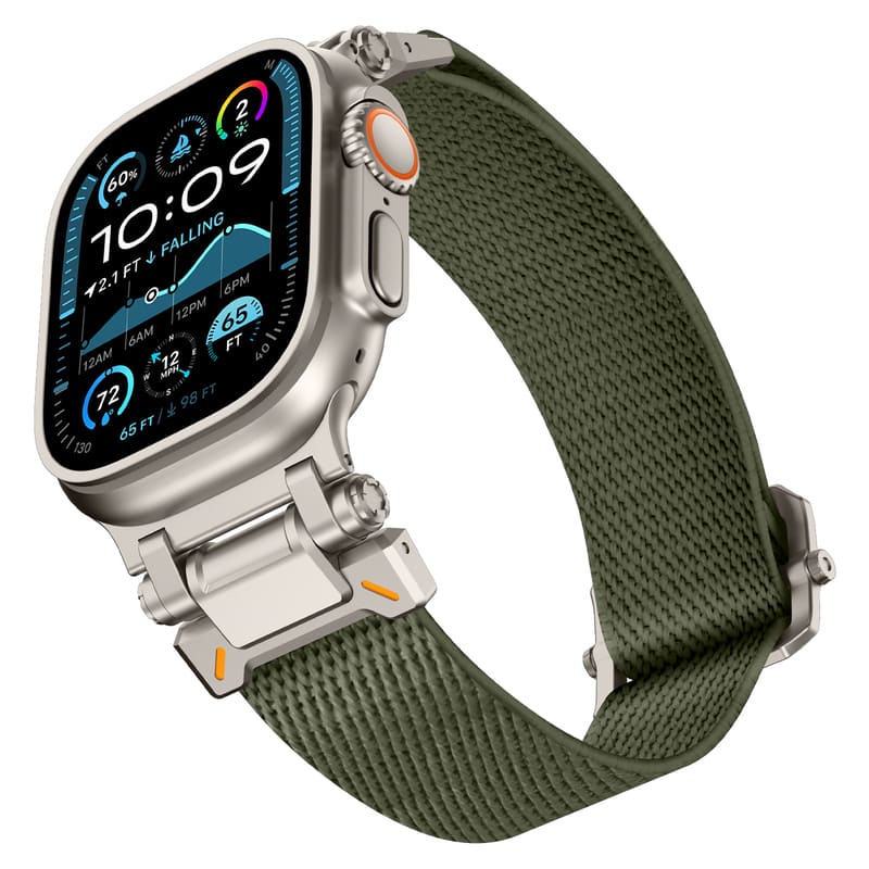 Explorer Nylon Band for Apple Watch with Metal Connectors