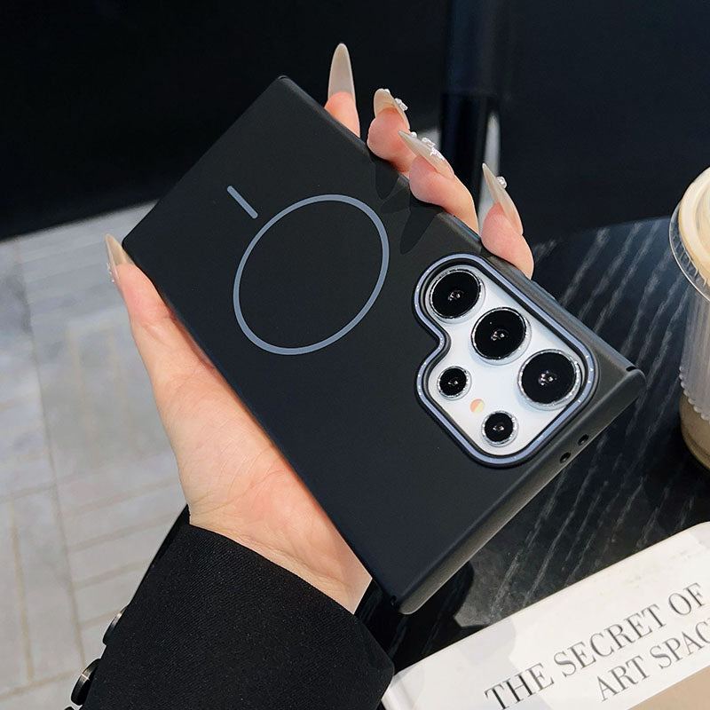 Fashionable Color Skin-Feel Magnetic Mobile Phone Case For Samsung