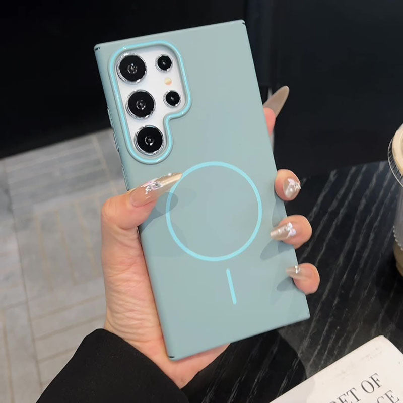 Fashionable Color Skin-Feel Magnetic Mobile Phone Case For Samsung