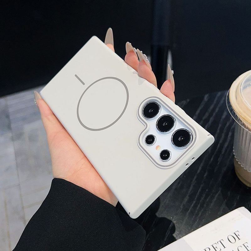 Fashionable Color Skin-Feel Magnetic Mobile Phone Case For Samsung