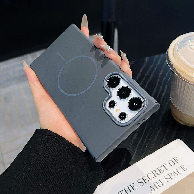 Fashionable Color Skin-Feel Magnetic Mobile Phone Case For Samsung