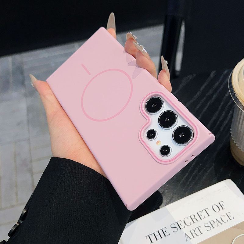 Fashionable Color Skin-Feel Magnetic Mobile Phone Case For Samsung