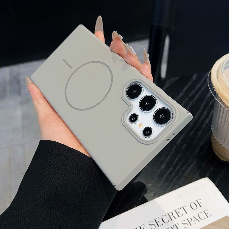 Fashionable Color Skin-Feel Magnetic Mobile Phone Case For Samsung