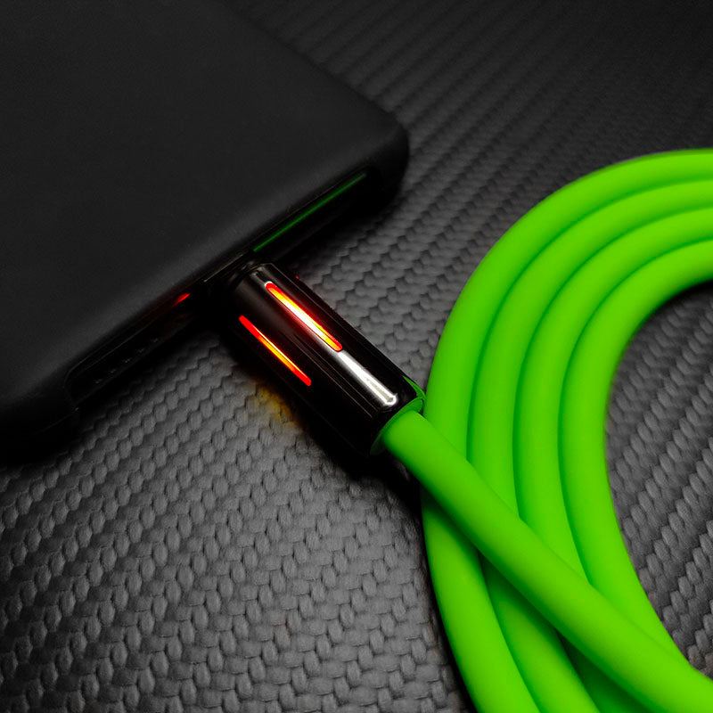 "Flex Charge" 240W GlowFlow C-C Charging Cable