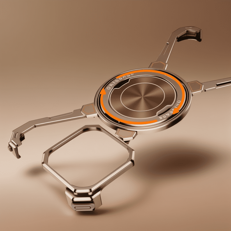 Frameless Metal 360 Degree Rotatable Heat Dissipation Bracket Phone Case for iPhone