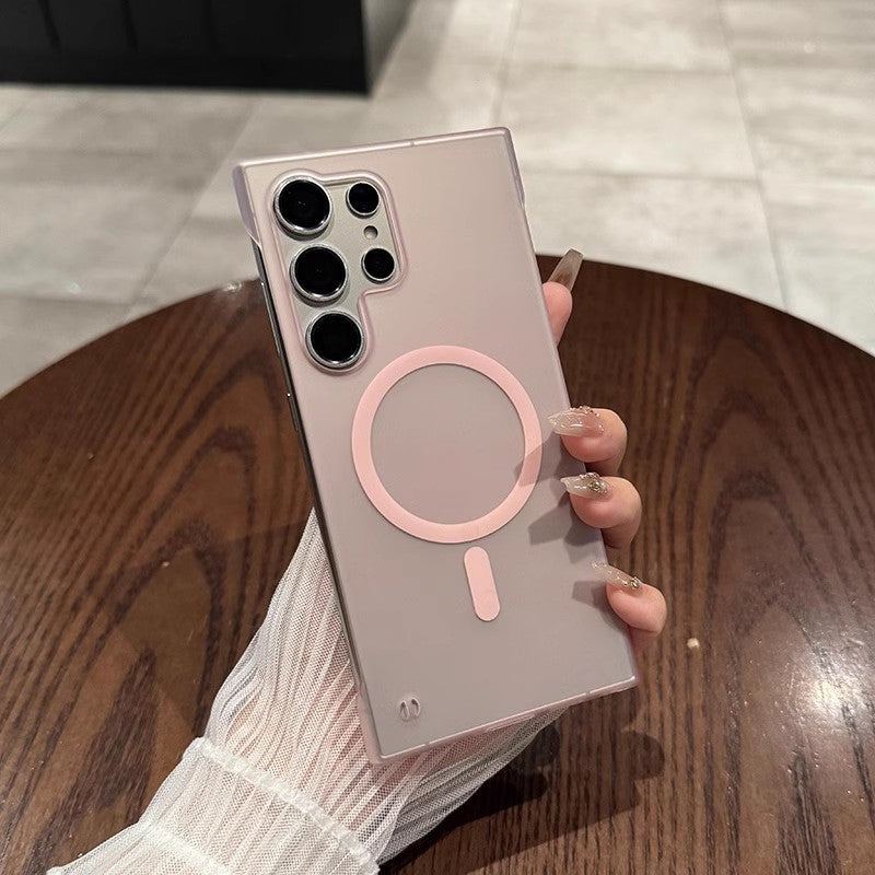 Frosted Magnetic Ultra-Thin Clear Case for Samsung – Frameless & Matte Finish