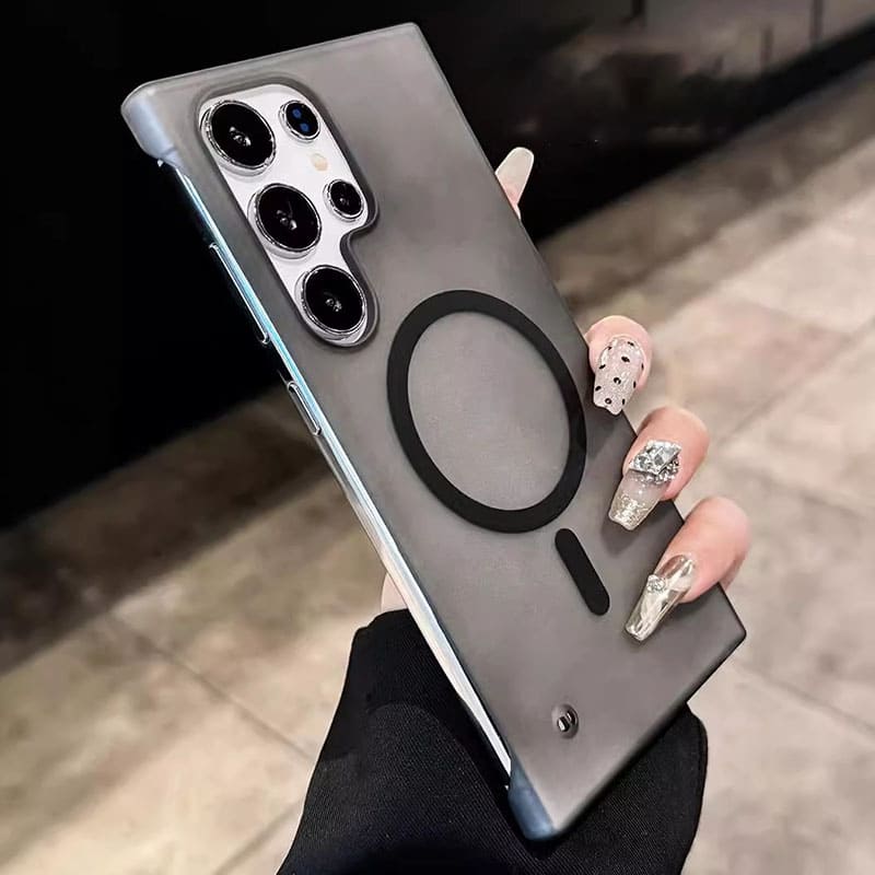 Frosted Magnetic Ultra-Thin Clear Case for Samsung – Frameless & Matte Finish