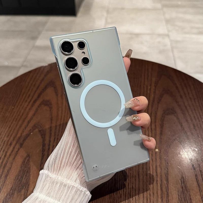 Frosted Magnetic Ultra-Thin Clear Case for Samsung – Frameless & Matte Finish