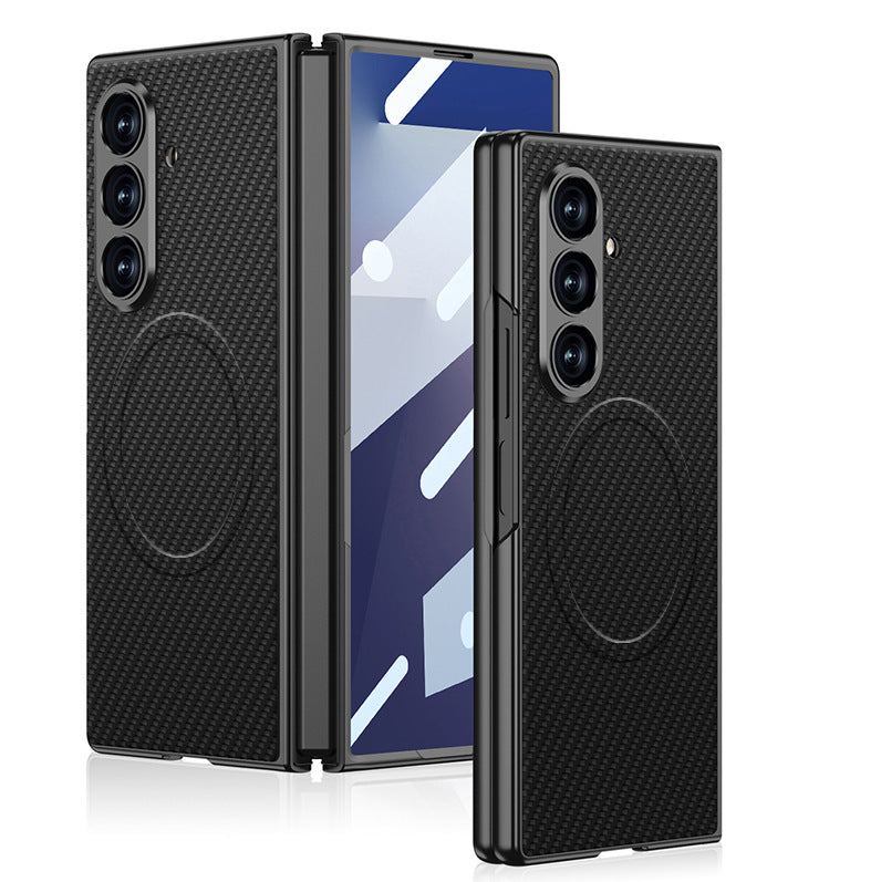 Frosted PU Leather Magnetic Case for Samsung Z Fold 7 – Slim, Stylish & Full Protection