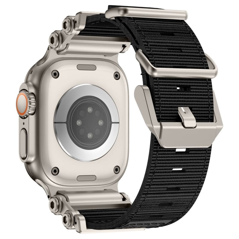 Gear-Lock Nylon Braided Band for Apple Watch – Rugged, Stylish, Built to Last