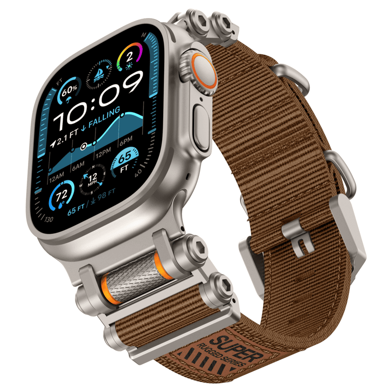 Gear-Lock Nylon Braided Band for Apple Watch – Rugged, Stylish, Built to Last