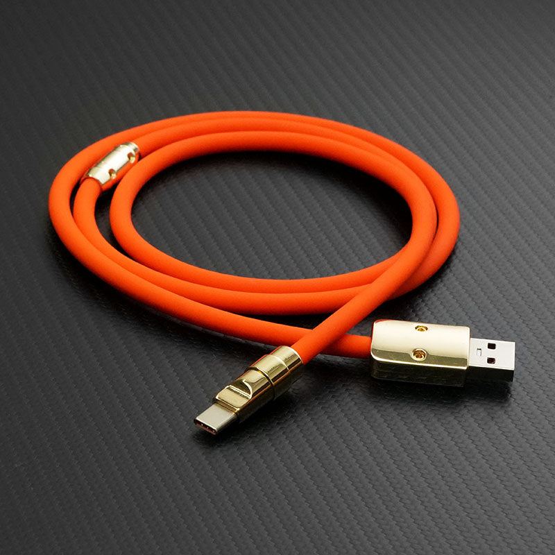"Golden Chubby" Custom Gilded Fast Charge Cable