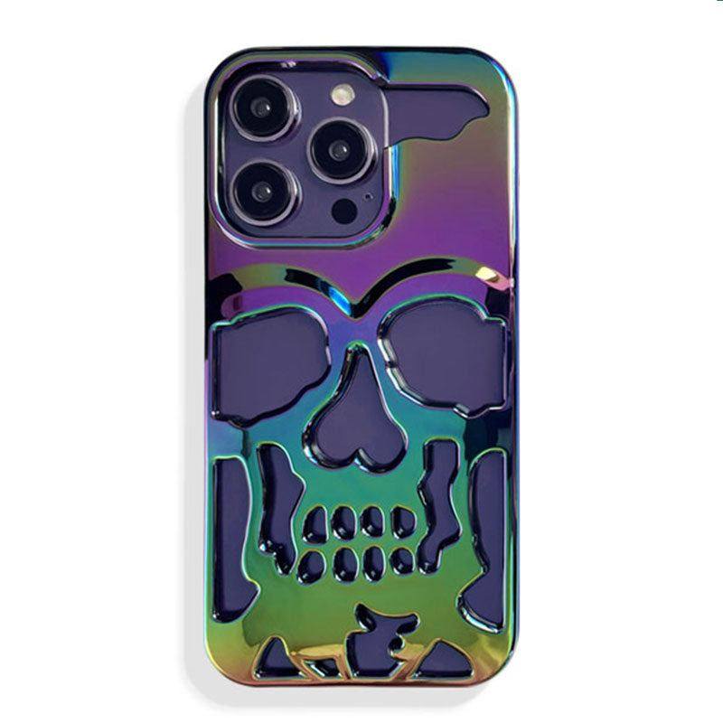 "Halloween & Dark Punk" Skull Colorful Heat Dissipation iPhone Case