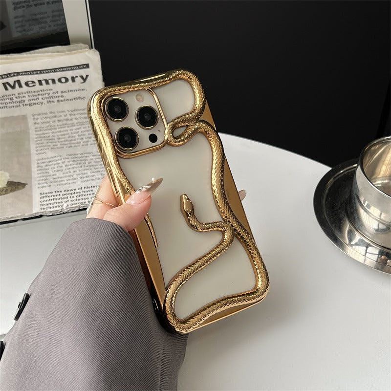 Hollow Stereo Snake-Shaped Phone Case For iPhone