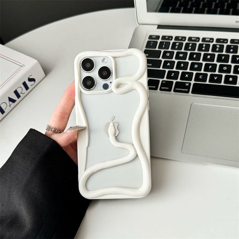 Hollow Stereo Snake-Shaped Phone Case For iPhone