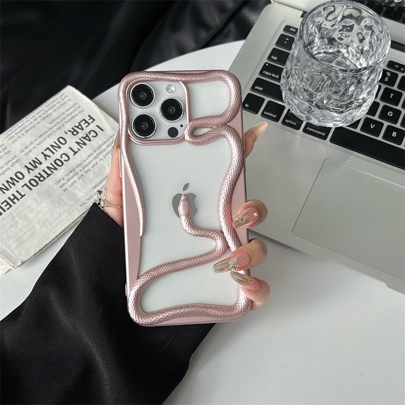 Hollow Stereo Snake-Shaped Phone Case For iPhone