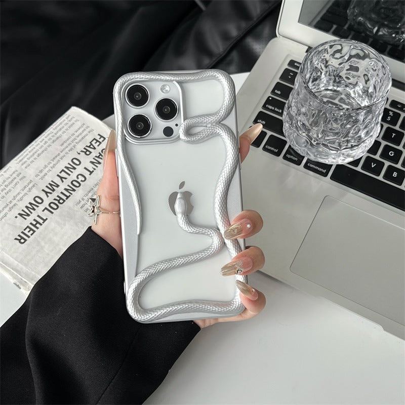 Hollow Stereo Snake-Shaped Phone Case For iPhone