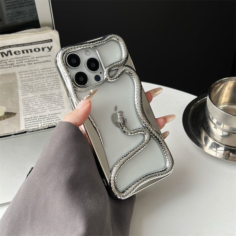 Hollow Stereo Snake-Shaped Phone Case For iPhone