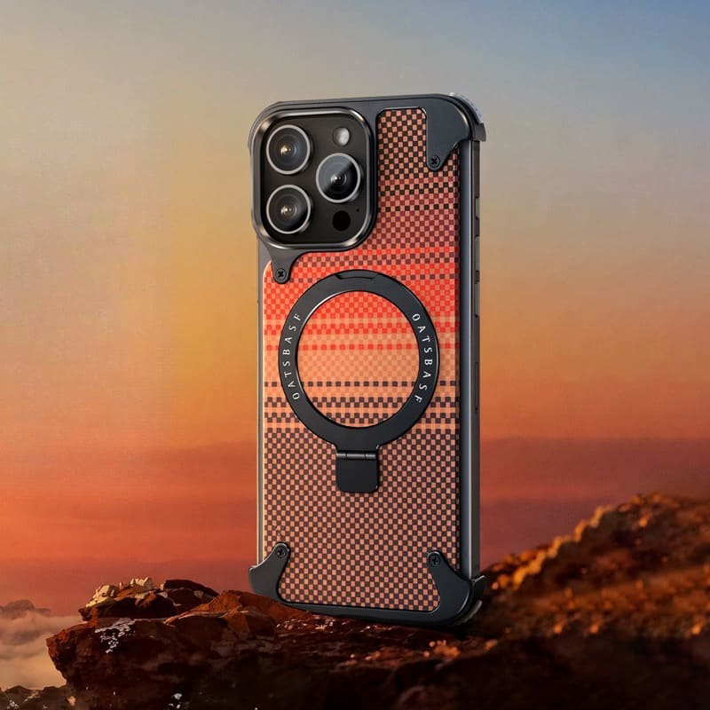 Kevlar Magnetic Case with Kickstand – S25 Ultra / 16 Pro / 16PM