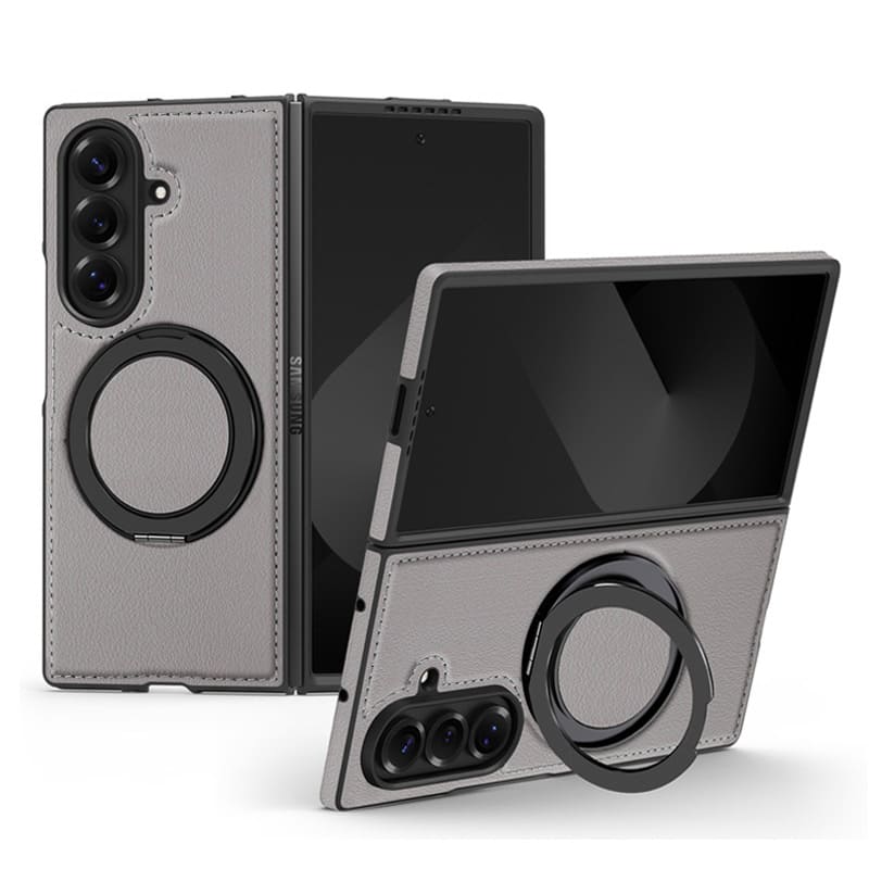 Leather 360° Rotating Magnetic Stand Case for Samsung ZFold7