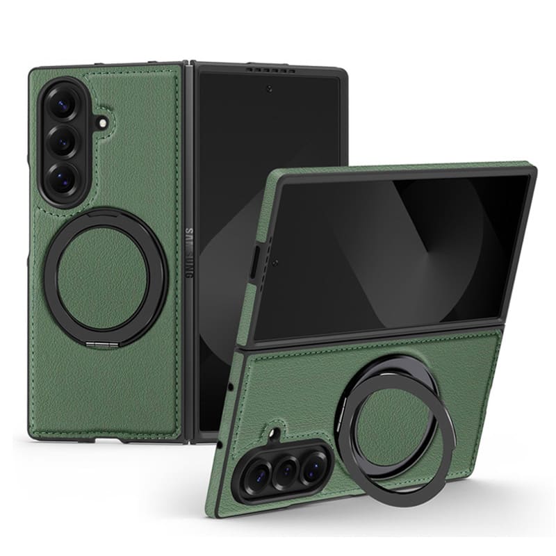 Leather 360° Rotating Magnetic Stand Case for Samsung ZFold7