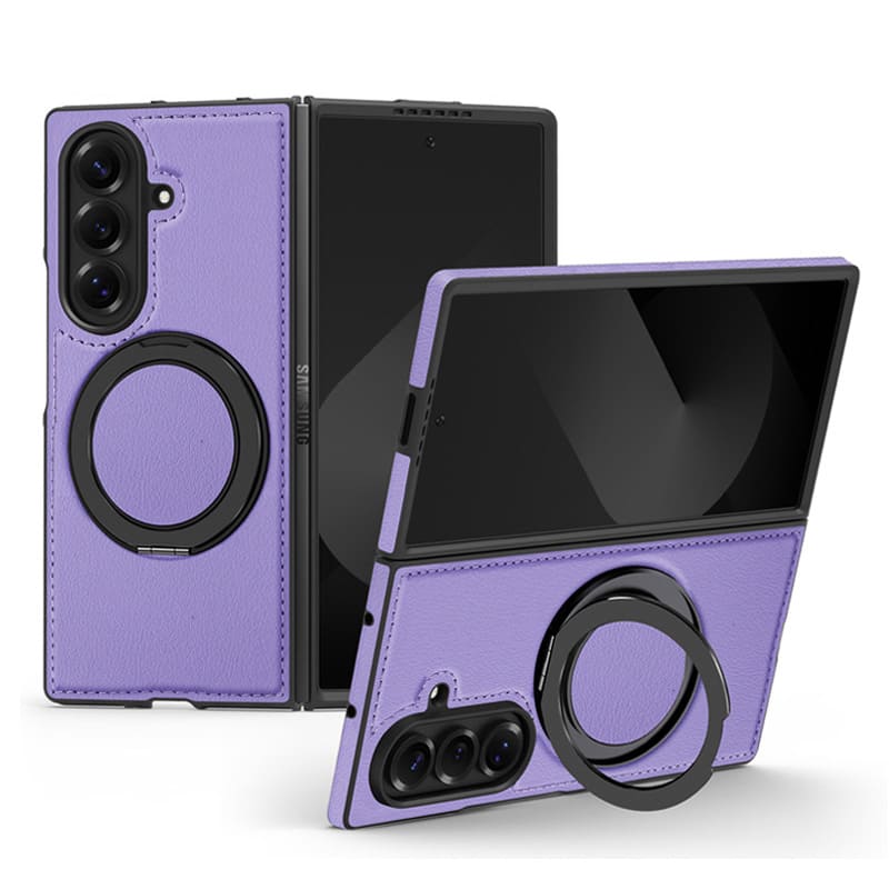 Leather 360° Rotating Magnetic Stand Case for Samsung ZFold7