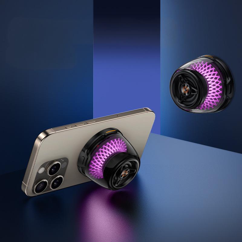 "MagMini" 15W Magnetic Wireless Charging Stand with Bluetooth Speaker & RGB Light