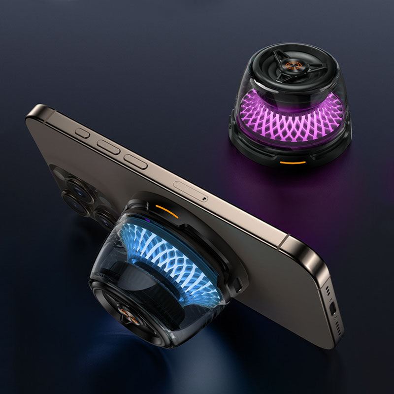 "MagMini" 15W Magnetic Wireless Charging Stand with Bluetooth Speaker & RGB Light