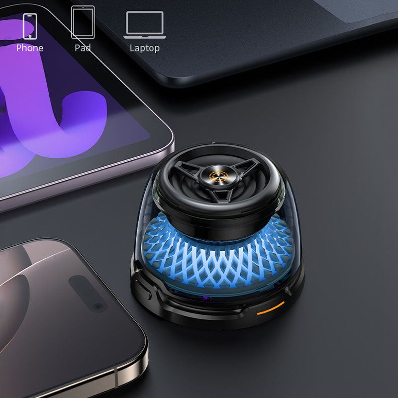 "MagMini" 15W Magnetic Wireless Charging Stand with Bluetooth Speaker & RGB Light