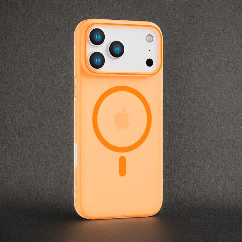 Magnetic Colorblock Slim Matte Case – Soft-Touch For iPhone 17