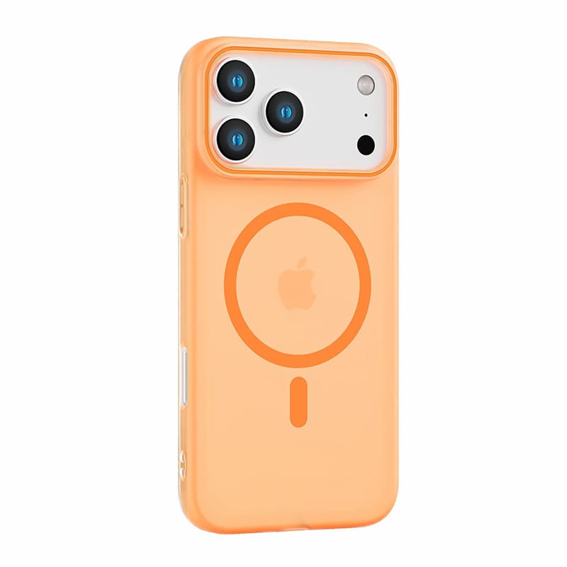 Magnetic Colorblock Slim Matte Case – Soft-Touch iPhone 17