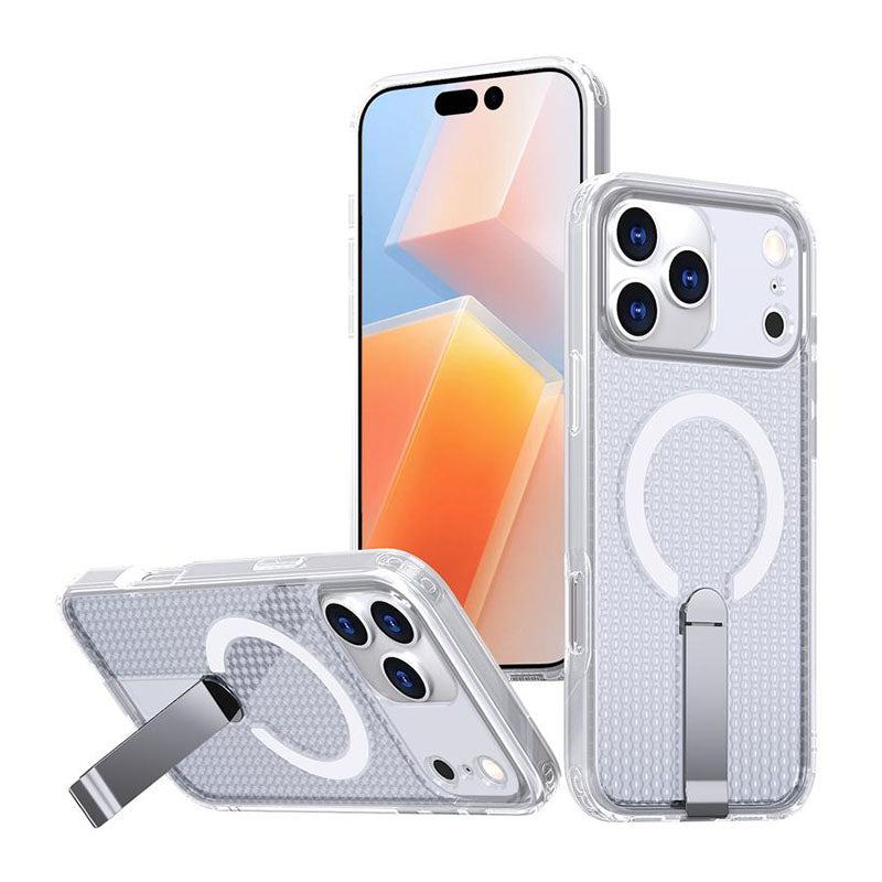 Magnetic Cooling Case For iPhone 17 - Honeycomb Design & Invisible Kickstand