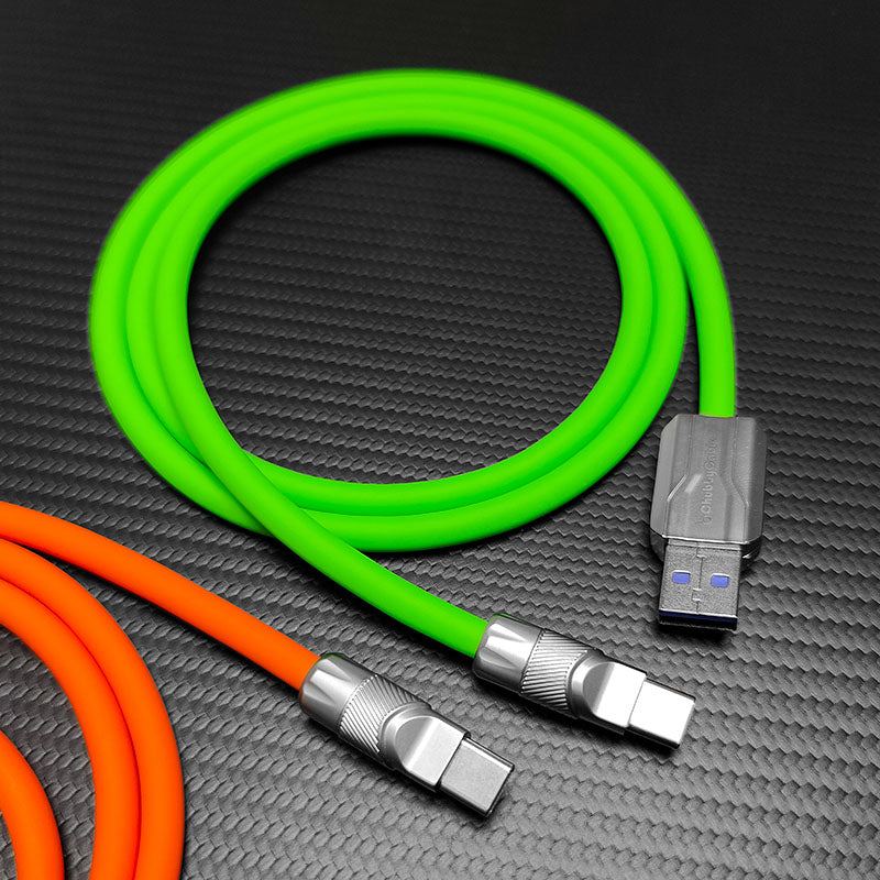 "Mecha Chubby" 240W Fast Charging Cable - 16 Vibrant Colors & Usb-C Only