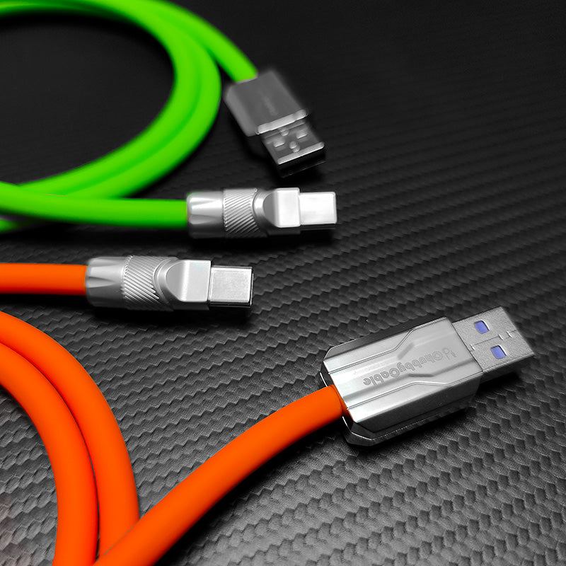 "Mecha Chubby" 240W Fast Charging Cable - 16 Vibrant Colors & Usb-C Only
