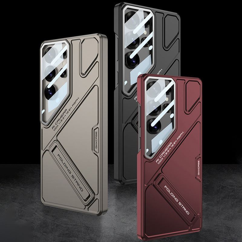 Mecha Style Stand Phone Case For Samsung