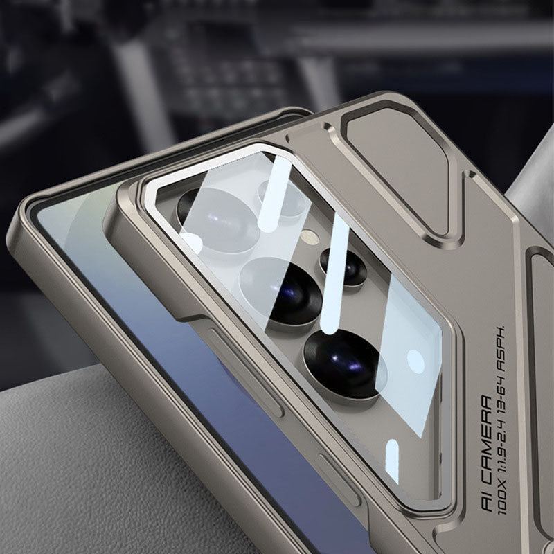 Mecha Style Stand Phone Case For Samsung