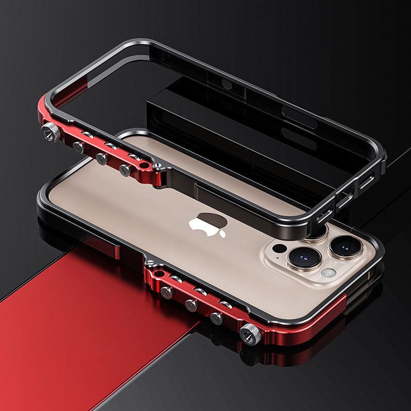 Mechanical Arm Frame Metal Shockproof Full Cover Phone Case For iPhone