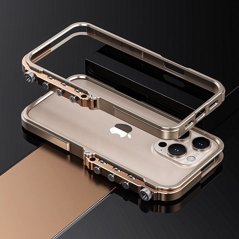 Mechanical Arm Frame Metal Shockproof Full Cover Phone Case For iPhone