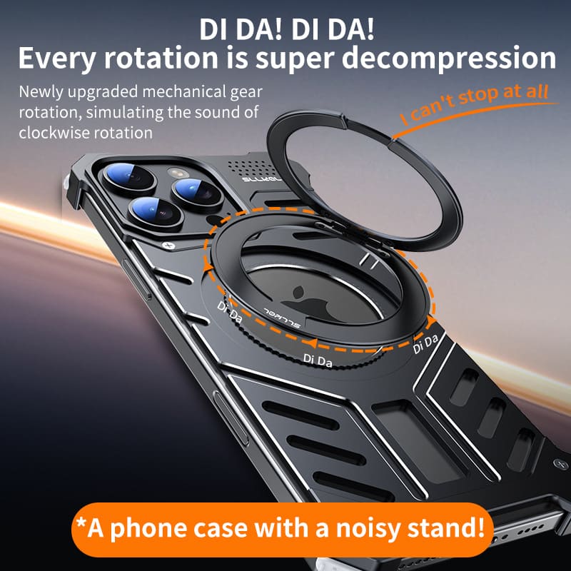 Metal Armor Magnetic Heat Dissipation Mobile Phone Case Designed For iPhone