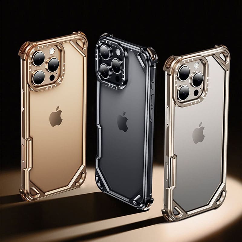Metal Frame Bare-Feeling Phone Case For iPhone
