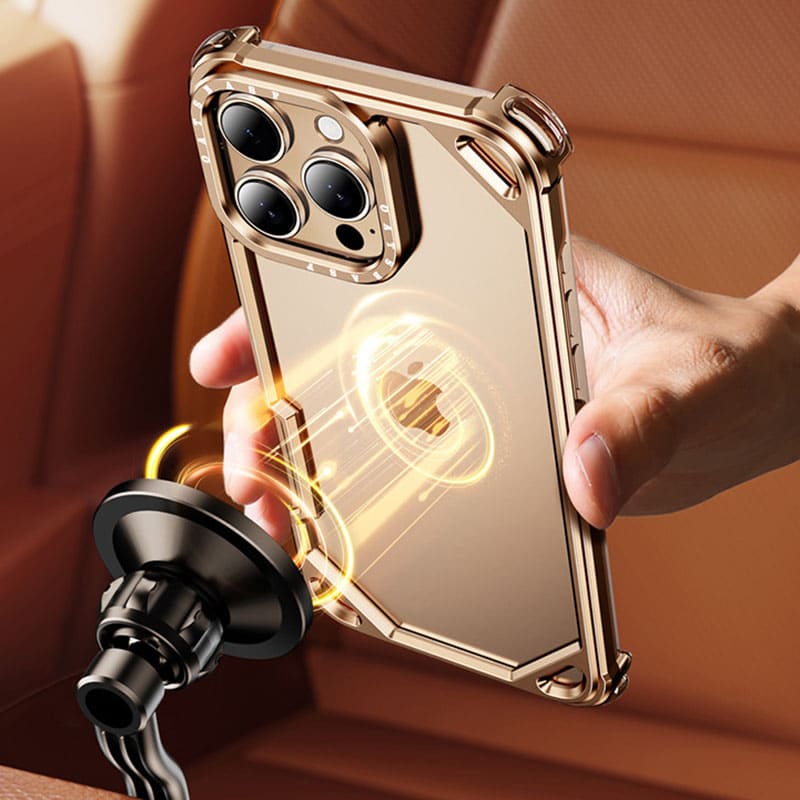 Metal Frame Bare-Feeling Phone Case For iPhone